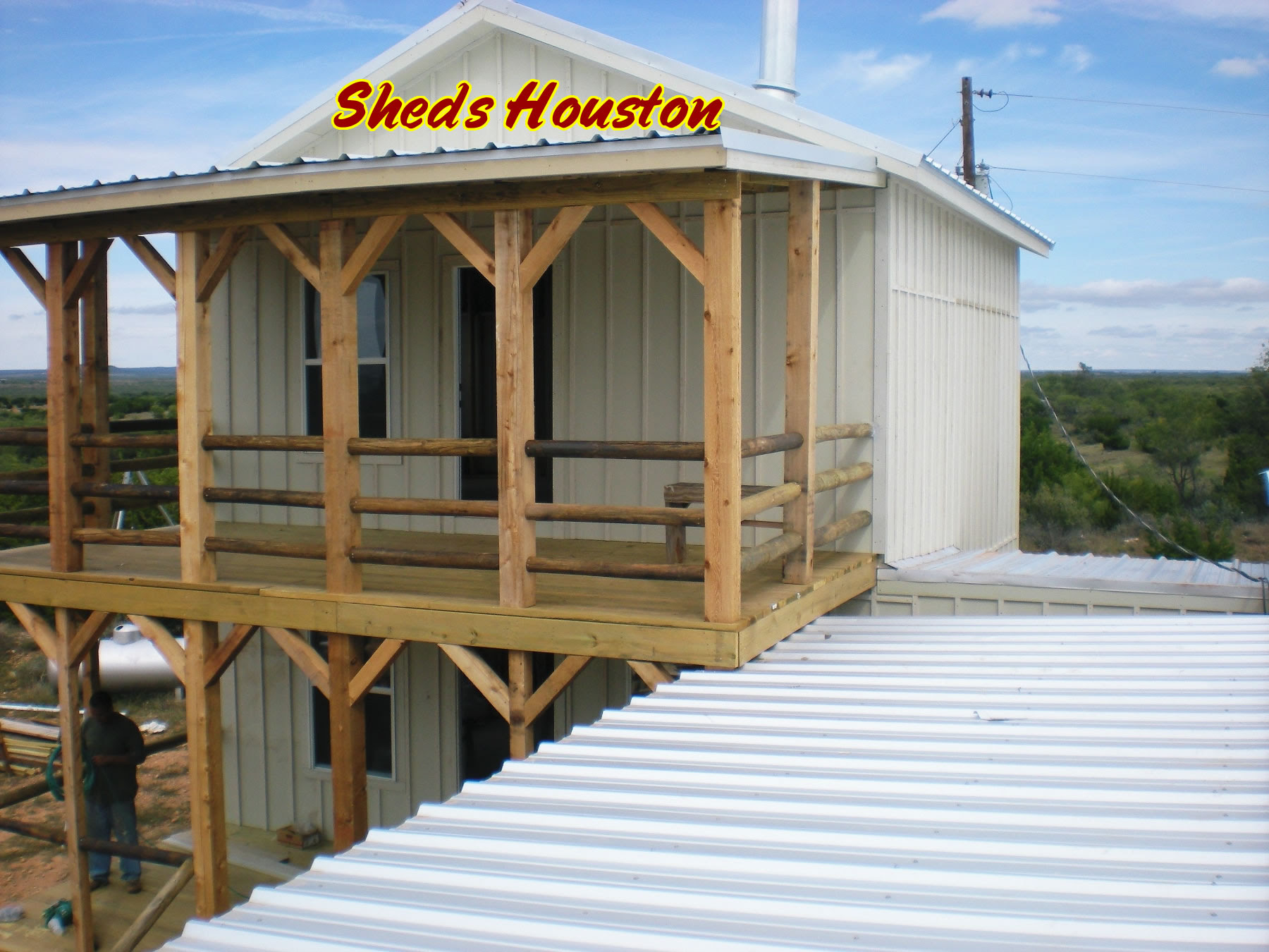 Wood Shed with Porch