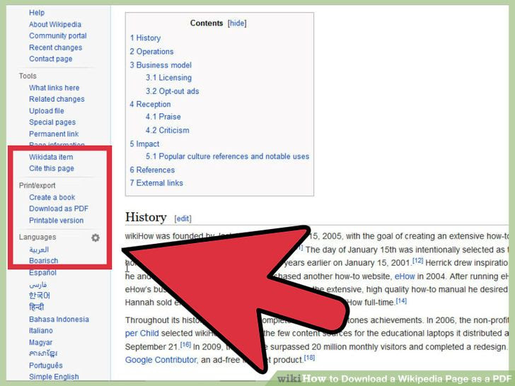 Download a Wikipedia Page as a PDF Step 3.jpg