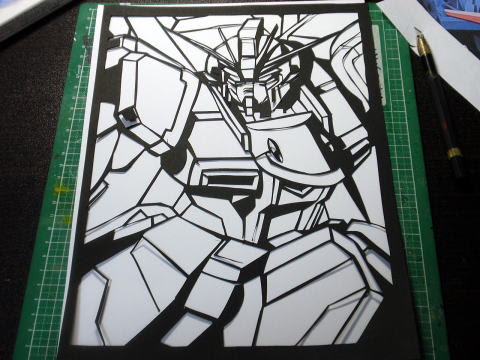 Ha3 切り絵インパルスガンダム
