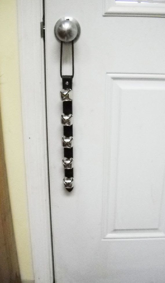 ... Bell silver dog puppy training decorative door bell made in usa