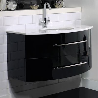 Designing A High Gloss Black Bathroom Vanity Unit
