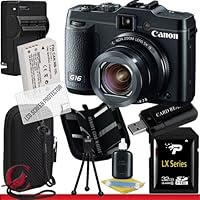 Canon PowerShot G16 Digital Camera 32GB Package 6