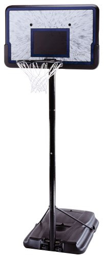Lifetime 1221 Pro Court Height-Adjustable Portable Basketball System with 44-Inch Backboard