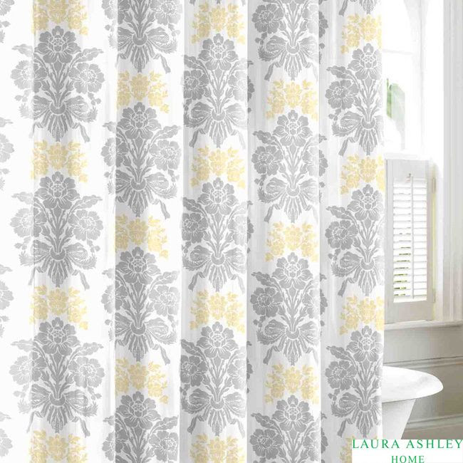 to your bathroom decor with this Laura Ashley Tatton cotton shower 