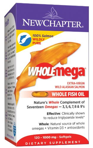 Christmas New Chapter Wholemega Fish Oil, 1000mg, 120 Softgels Deals