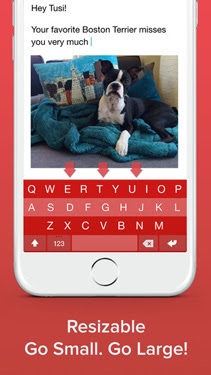 Fleksy, tastiera per iOS 8