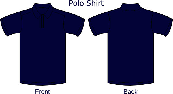 Download Dark Navy Blue Polo Shirt Layout Clip Art at Clker.com - vector clip art online, royalty free ...