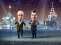 2010 medvedev and putin cartoon song dancing with english subtitles BEST TRANSLATION.avi