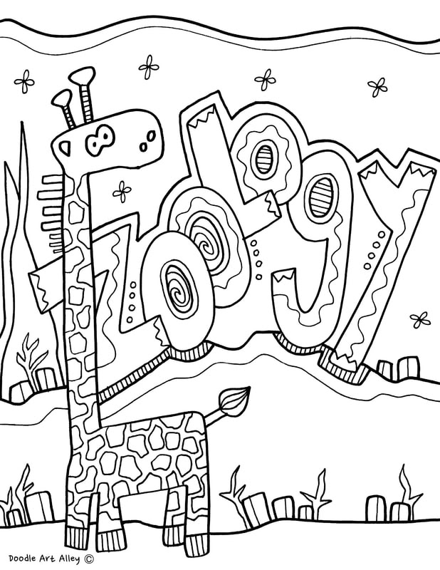 Download Subject Cover Pages Coloring Pages - Classroom Doodles