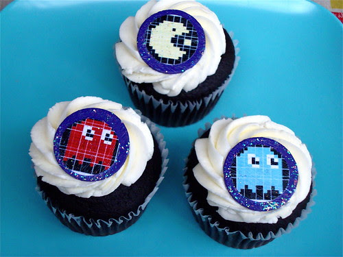 Pac-Man Cupcake Toppers