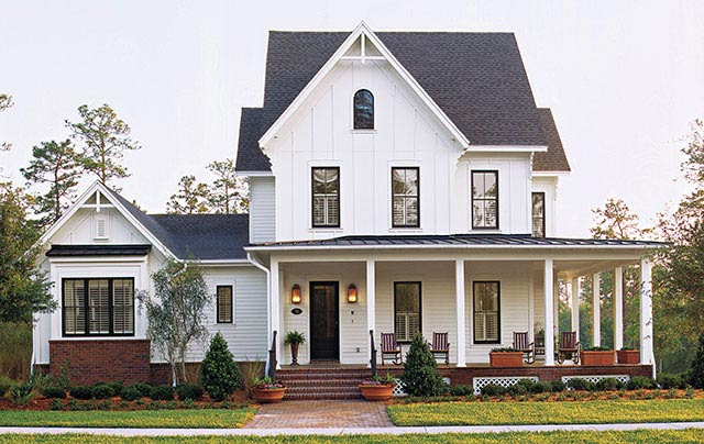 Victorian Style Country Farmhouse for Comfort Living! (HQ Plans & Pictures) - Metal Building Homes