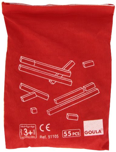 Goula - Regletas de madera con bolsa, juego educativo (Diset 51105)