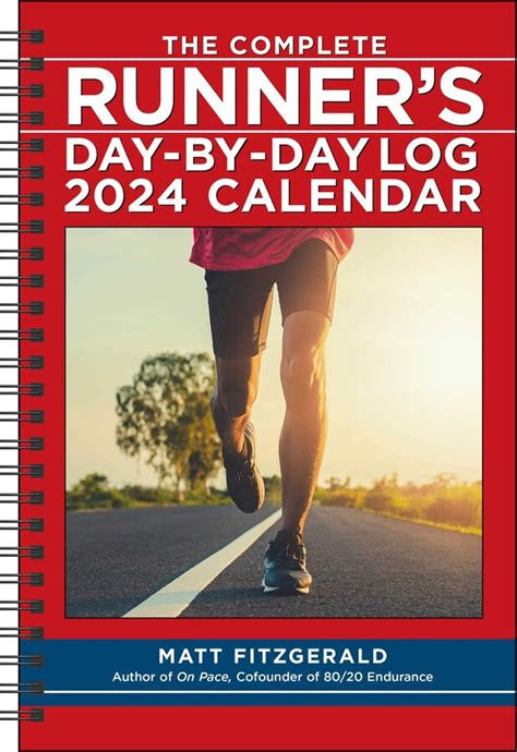  the complete runners day by day log 2024 12 month planner calendar