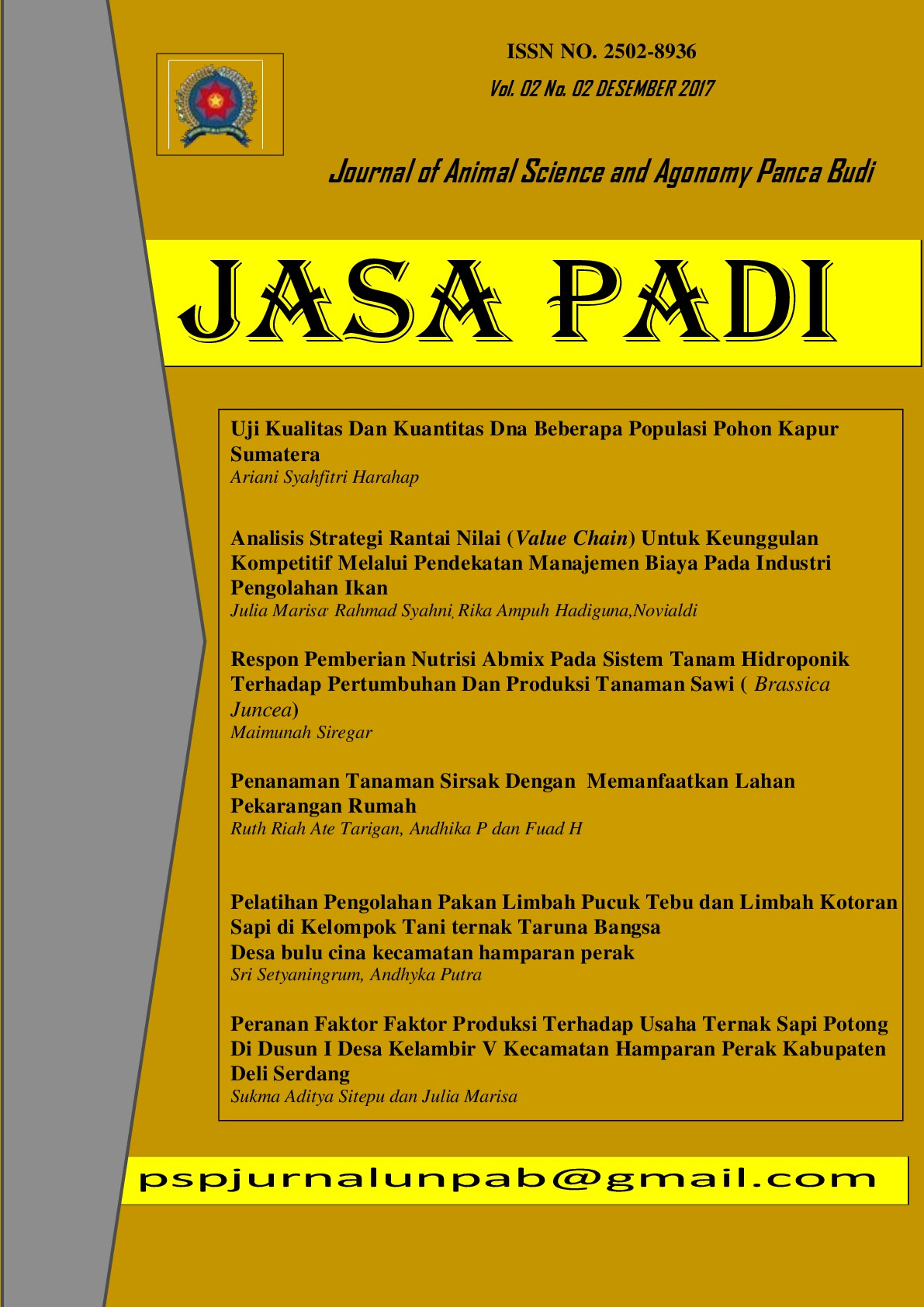 RESPON PEMBERIAN NUTRISI ABMIX PADA SISTEM TANAM RESPON PEMBERIAN NUTRISI ABMIX PADA SISTEM TANAM