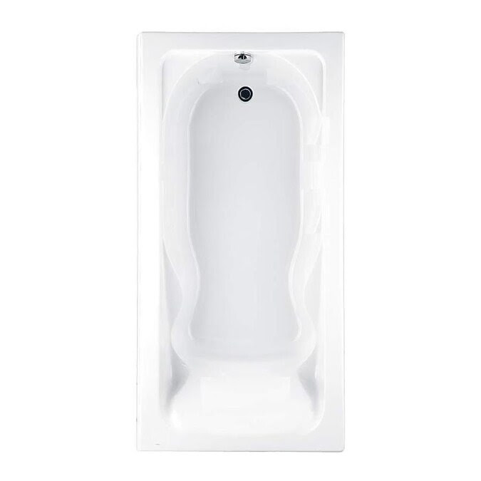American Standard Cadet 72-in White Acrylic Hourglass In ...