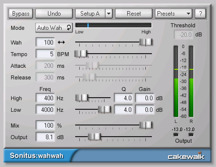 Cakewalk Knowledge Base Sonitus Fx Wahwah - 