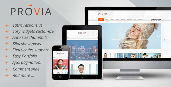 Provia - Responsive MultiPurpose Blogger Template