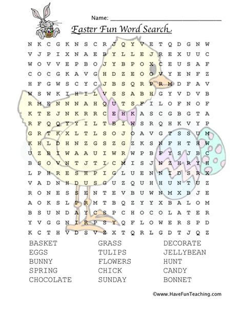  easter word search worksheet easter worksheets have fun teaching