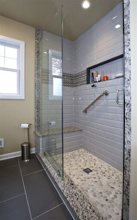 A corner kitchen sink is a great way to take advantage of corner space you might not. White Master Bath Remodel with Walk-in Shower - Savvy Home