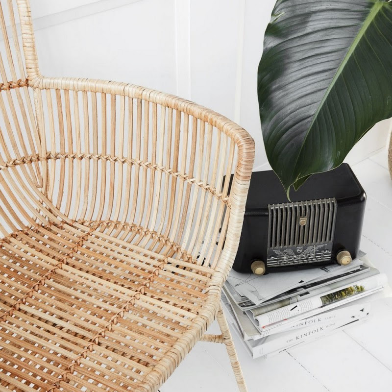 Chaise Avec Accoudoirs Salle A Manger Rotin Naturel House Doctor
