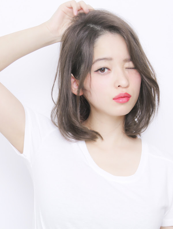 人気 オススメのミディアムヘアスタイル ミディアムボブ 原宿 表参道 美容室 ヘアサロン Sherry 原宿美容室
