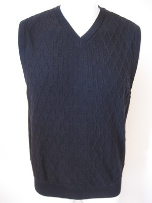 Download new mens sweater vest m tasso elba black classic woven ...