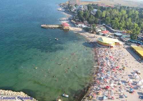 Black Sea coastline romanian beaches Costinesti Constanta beach - romania Photo