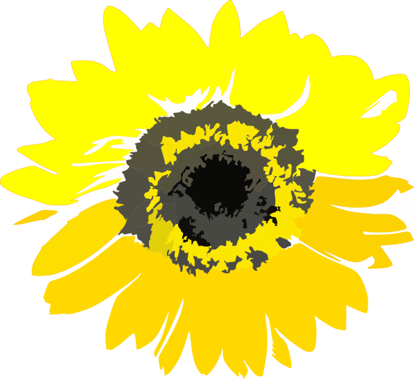 Download Yellow Sunflower Clip Art at Clker.com - vector clip art ...