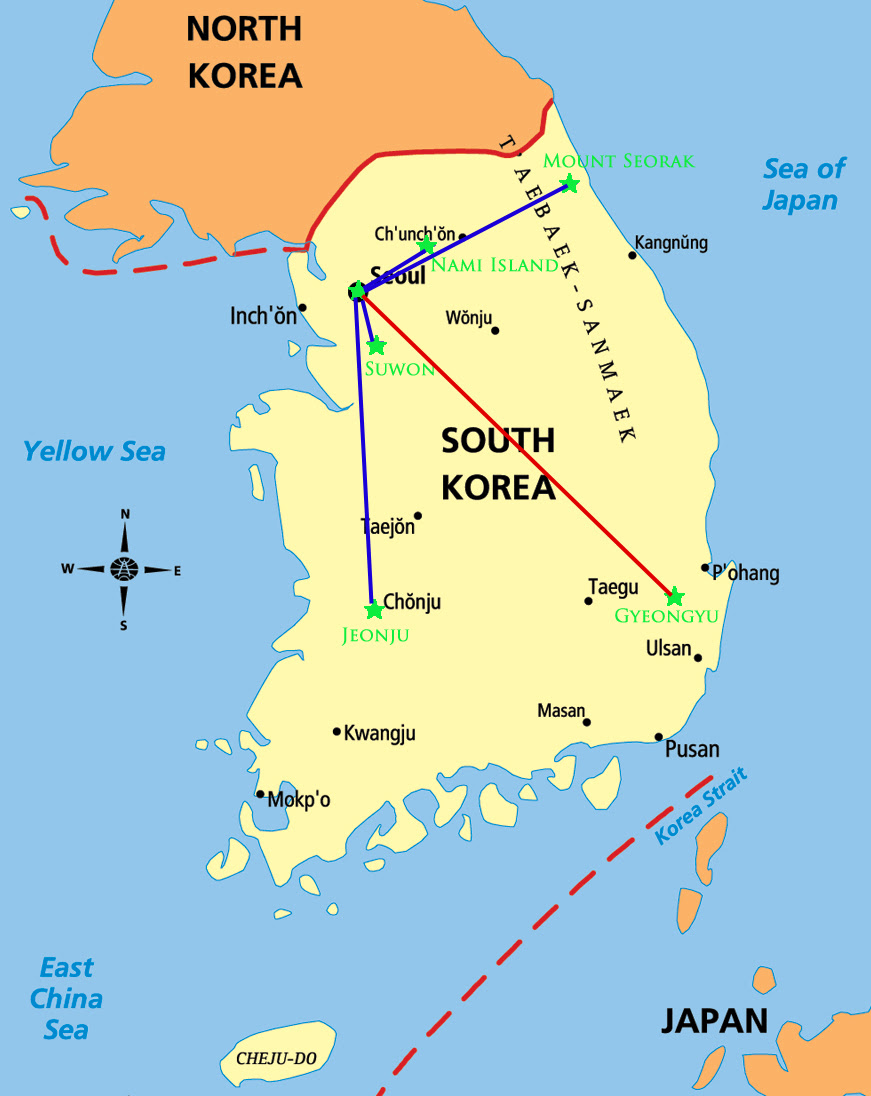 harta seul Saranghaeyo, Seoul! 1. Sosirea la Seoul, cateva lucruri practice 