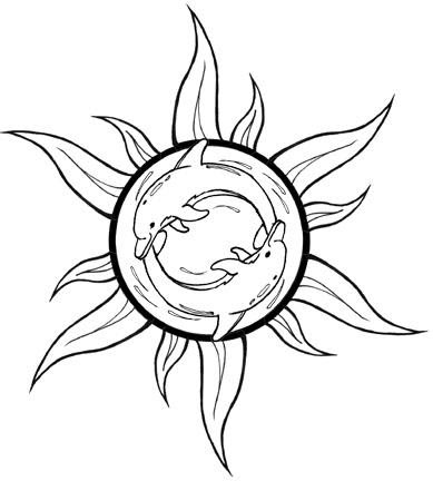 sun and moon tattoos