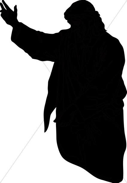 clipart silhouette  christ clipground