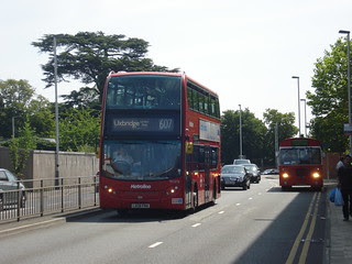 Metroline West TE1572 (607*), LT BL49 (128, Uxbridge Running Day), Uxbridge