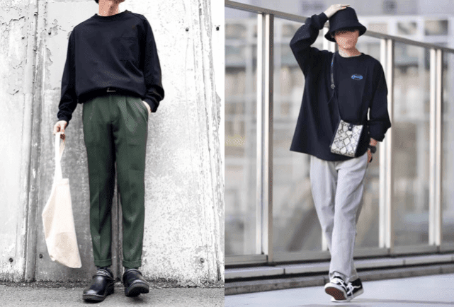 黒のロンtのメンズコーデ21 人気でおすすめの黒のロンtを紹介 春夏秋冬トレンド情報ピポパ発信局