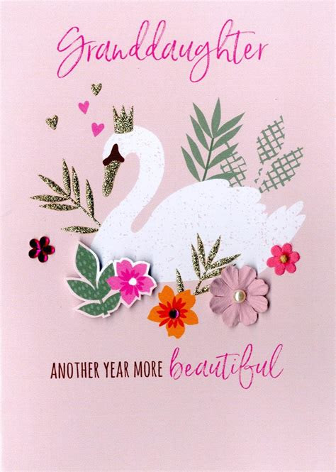  free printable birthday cards for granddaughter printable templates