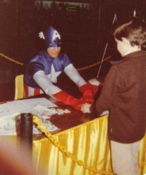 captain america mall appearance