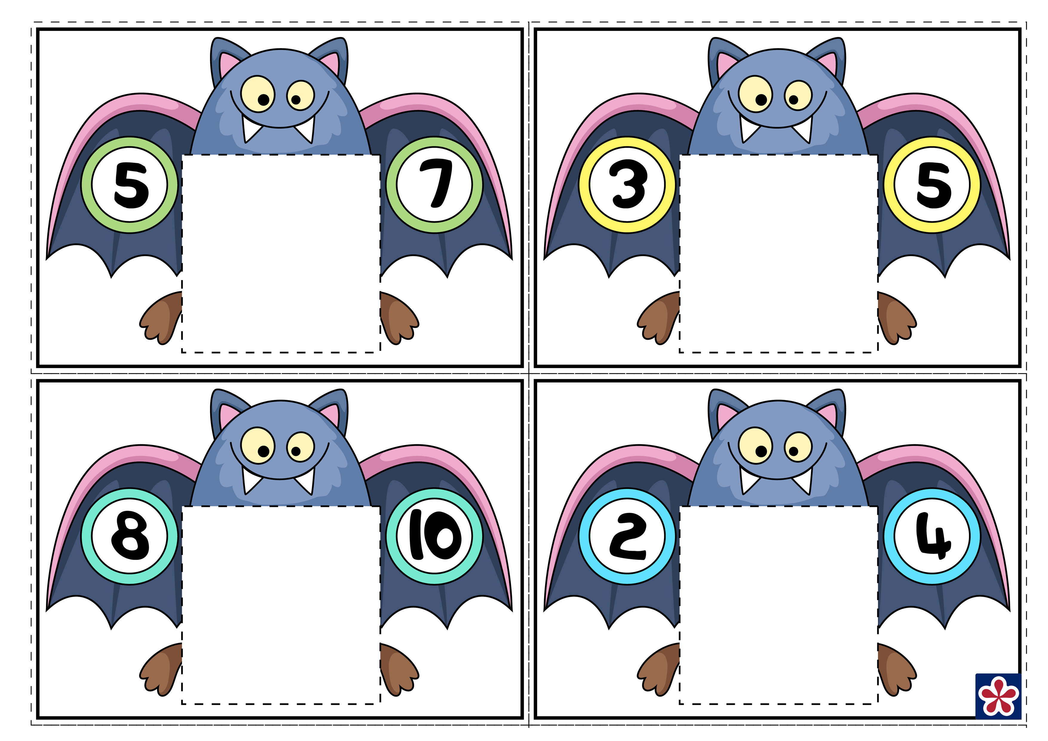 Bat-Themed Counting Worksheets for Preschool. TeachersMag.com