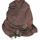 WOOLEN SHAWL Jacquard Design Meditation Accessory Size: 106 inches x 55 inches