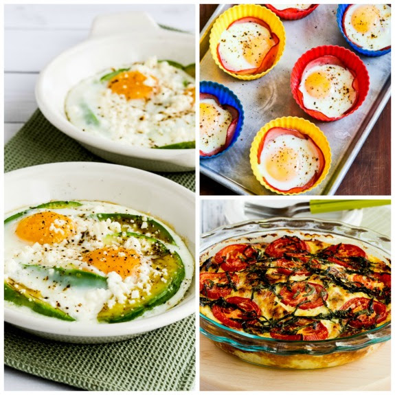 Twenty Favorite Low-Carb Breakfast Recipes for Mother's Day Brunch found on KalynsKitchen.com.