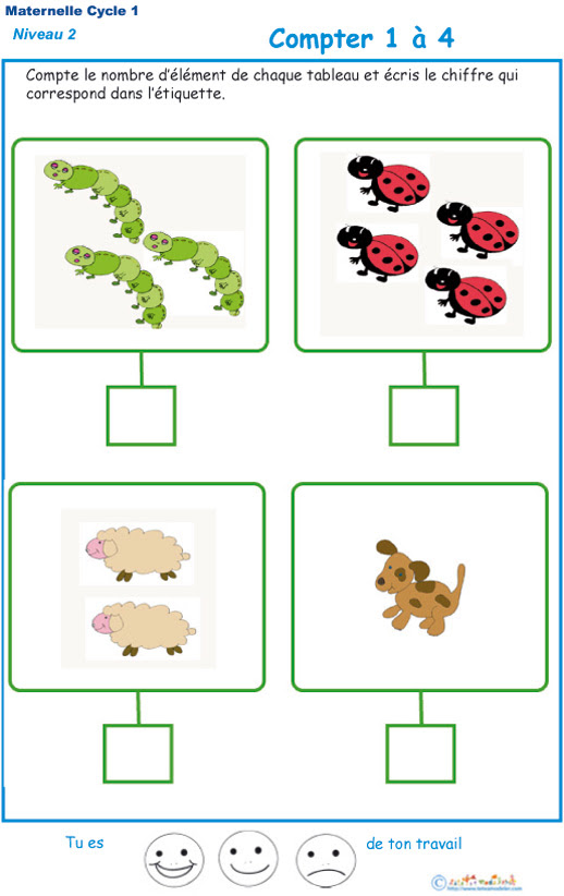 Fiche maternelle a imprimer moyenne section