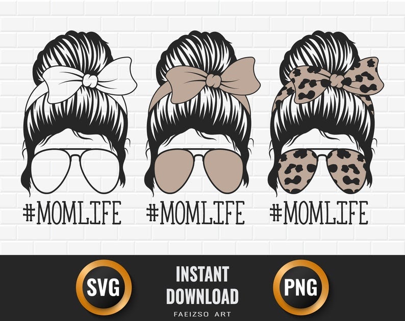 Download Bandana Mom Bun Svg Free - 228+ SVG File for Cricut for Cricut, Silhouette and Other Machine