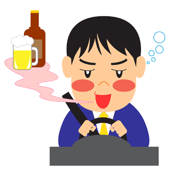 飲酒運転 酔っぱらい運転の注意イラスト 無料イラスト配布サイトマンガトップ