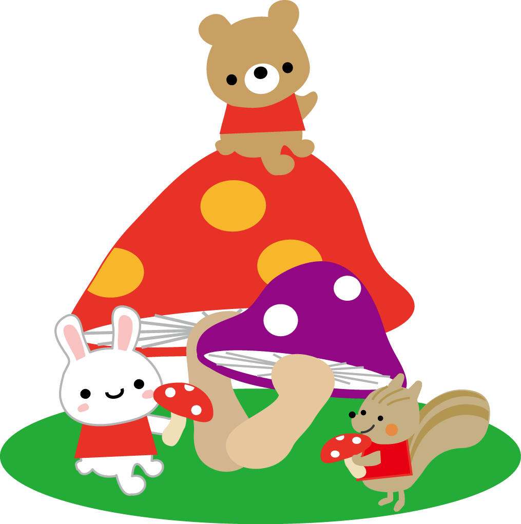 秋イラスト きのこ 読書の秋 お月見 十五夜 無料イラスト