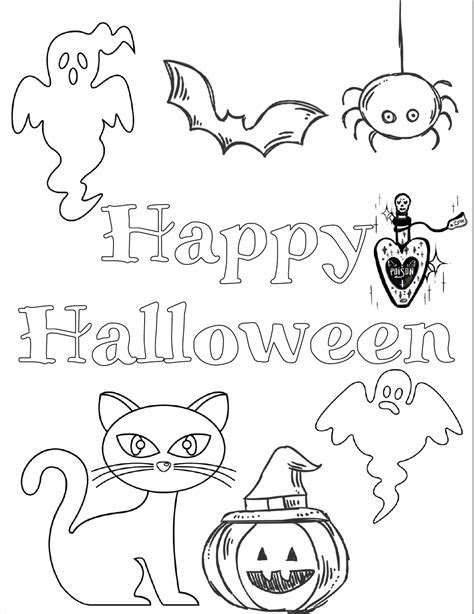 These free pdf ebooks are super easy to download and print. free colouring halloween free coloring page