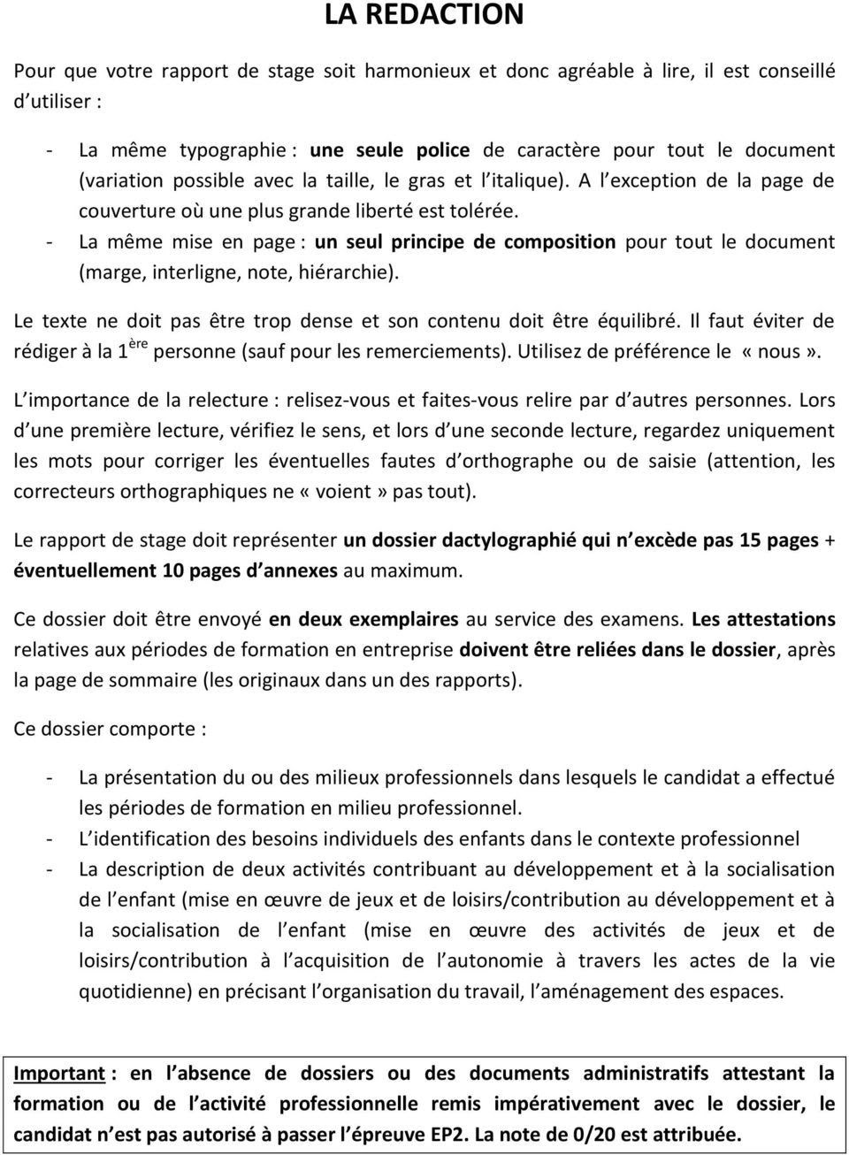 Lettre de motivation stage cap petite enfance candidat 