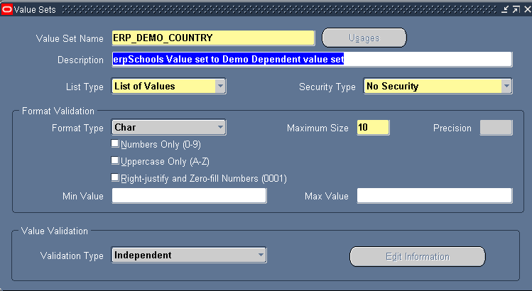 value sets 8