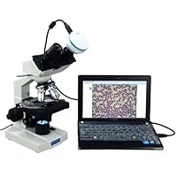 OMAX 40X-2000X Digital Lab LED Binocular Compound Microscope with Double Layer Mechanical Stage and 2.0MP USB Digital Camera