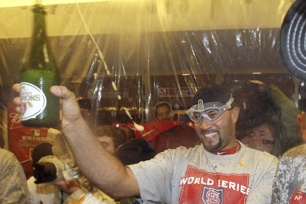 How to douse Mark McGwire in six easy steps, by Albert Pujols
