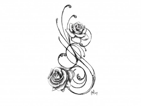 Free Black And White Rose Drawings Download Free Clip Art Free Clip Art On Clipart Library