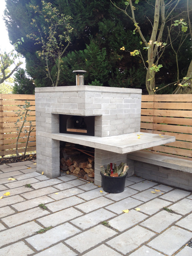 OUTDOOR PIZZA OVEN AND GARAGE ALMOST FINISHED - SHED BLOG