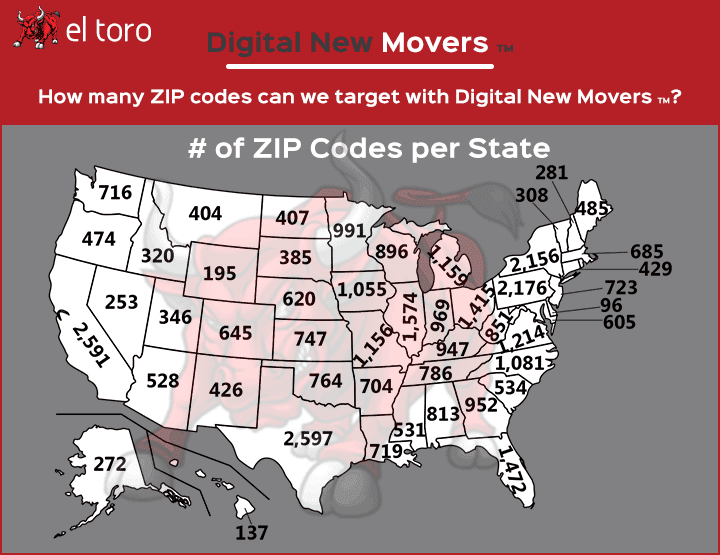 Digital New Movers™: Targetable ZIP Codes - El Toro